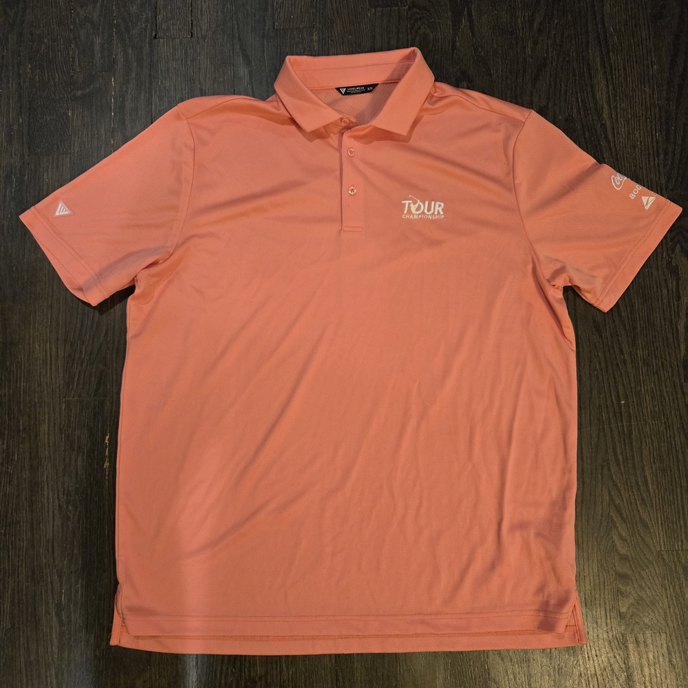 PGA Tour Championship East Lake Men's Coral Polo Shirt